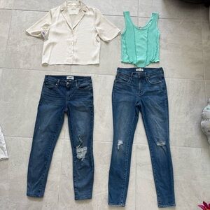 Paige and Madewell denim